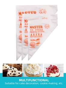 30/100pcs Transparent Cream Piping Bags, Disposable Pastry Bags, Cake Decoration Bags, Suitable For DIY Making Cake, Macarons, Cookies, Pastries Decorations - Piping Bag - View 3