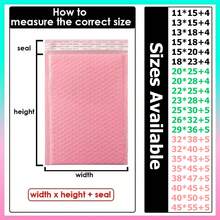 20/50/100pcs Bubble Envelope 17 Sizes Parcel Bag Courier Bag With Bubble Wrap Bubble Mailer Envelope Bubble Bag Flyers BE01,Shock-Absorbing, Drop-Proof, Waterproof And Compression-Resistant And Protect Your Privacy - Multicolor - View 11