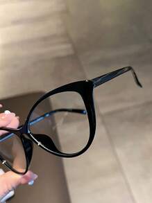 2 Stücke Unisex Katzenaugen Brillen für tägliches Lesen, Bürokleidung, Campu-Stil Gesichtsverändernde Brille, Retro Brille Accessoires ohne Make-up