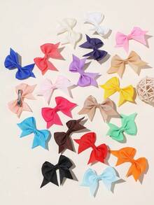 40/20/15/60件套装，随机颜色蝴蝶发夹，可爱韩版时尚发饰，适合日常佩戴，返校季必备 - 彩色 - 查看 3