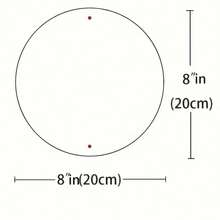 1pc 8-Inch Kansas City Fans Metal Wall Decor Sign, Round 2D Waterproof, Rustproof Home & Bar Display, Random Hole Style - Multicolor - View 2