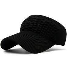 3pcs/1pc Women's Sun Hats, Women's Knitted Elastic Sports Hats, Breathable Wide Brim Golf Caps - Multicolor - View 7