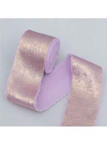 Cinta de gasa color dorado champán, cinta de seda dorada brillante con borde deshilachado para ramos de novia, envolver regalos, decoración de boda DIY, manualidades, Navidad, Día de San Valentín