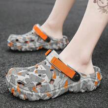 New Men's Clogs Slippers Sandal Male Garden Shoes Flat Camouflage Sandals Male Sneakers Outdoor Flip Flops Home Clogs
