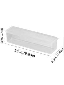 2 piezas Caja pequeña para pasta, recipiente de almacenamiento de fideos rectangulares transparentes blancos con tapa - Caja sellada para alimentos Preservation, reutilizable y apilable para Pasta, Grains, Snacks, Refrigerador de cocina, regalos de Navidad/Halloweeneen - Multicolor - Ver 5