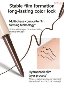 ukiss 凝胶眼线笔，柔滑细腻，打造自然妆效，易于使用，高显色度且滋养眼周肌肤，防水、防汗、防晕染 - #E01 Black - 查看 4
