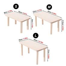 1 pièce/set Maison de cachette pour hamster en bois durable à 2 couches/Échelle d'escalade en vague, Plateforme d'escalade en bois stable et résistante au rongement, Convient pour les petits animaux de compagnie en toutes saisons - Multicolore - Voir 4