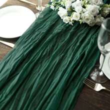 2/4/6/8/10pcs Cheesecloth Table Runner, Gauze Cheese Cloth Table Scarf, Suitable For Bridal Shower, Baby Shower Decoration, Boho Country Style Wedding, Party, Birthday Summer Gifts Beach Back To School School Supplies Room Decor