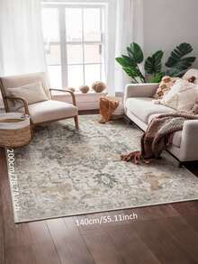 复古欧洲波西米亚东方水晶天鹅绒地毯，全面覆盖升级面料和材料，精致清晰的装饰地毯，适用于卧室、客厅、更衣室、育儿室和多功能室，易于清洁的家用装饰地毯，异国情调的复古风格
