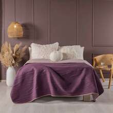 NOVO PLAIN LIGHTWEIGHT QUILT - Purple - View 3