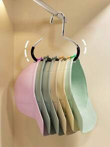 1pc/2pcs Round Circle Scarf Holder, Multifunctional Minimalist Tie Rack, Creative New Hanger Hook, Anti-Slip Coated Rust-Proof Scarf/Towel Rack For Home Storage - Multicolor - View 7