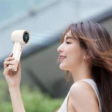 3000mAh T-11/T-13 迷你手持涡轮风扇 199 档可调涡轮小风扇 Type-C 充电便携式手持风扇 夏季强力降温风扇 适用于户外运动旅行卧室学校办公室袖珍风扇 夏季降温、海滩、旅行