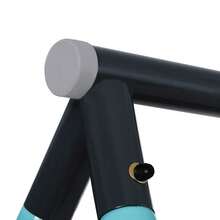 Swing Swing Seesaw Set With Metal Frame, Nest Tree Swing, , Seesaw Height Adjustable, Climbing Ladder & Climbing Net, Outdoor Play - Blue - View 4