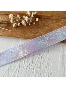 1 pieza Cinta lisa de plata, material para estampado en caliente DIY, accesorios de encaje Gu Mei, embalaje de regalo - Multicolor - Ver 11