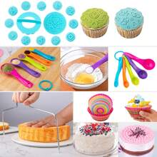 Cake Decorating Kit For Beginners Includes Video Course, EBook+ Baking Supplies - Cake Turntable, Pastry Piping Bag, Piping Icing Tips For Beginners