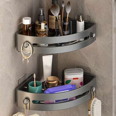 2st Shower Caddy, Shower Organizer, Badrumshörnhylla, Badrumsduschhyllor, Shower Caddy Corner, Shower Organizer Corner, Badrumshörnhyllor, Duschhylla, Duschförvaring, Duschhylla För Innerdusch, Schampo Duschgel Hållare För Badrum, Badrumsarrangörer Och Förvaring