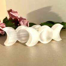 1Pc Natural Sodium Selenide Three Moon Crystal Bowl For Purifying And Recharging, Polished Gemstones, Mineral Samples, Crystal Gifts, Home Decor Tabletop Ornaments, Holiday Gifts