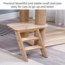 1pc brinquedo grande para gatos, suprimentos para animais de estimação, estrutura de escalada de madeira para gatos de desenho animado, brinquedo de atividade para gatos