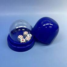 1pc Gambling Cheating-Proof Dice Cup With Transparent Cover, Entertainment Gaming Dice Cup