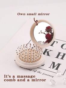 1 件母亲节和婚礼专属可爱 26 字母芭蕾舞女演员紫色迷你发刷礼物，小巧便携，迷你气垫梳，折叠气囊刷，一体式按摩刷镜，旅行和露营必备，春夏季、发刷、梳子、美发工具、理发沙龙美容旅行必需品的美发产品和配件、返校、旅行度假必需品、女士发饰、刷子、发刷、边缘刷、刷头发、发梳、梳头发、顺发刷、球刷、迷你发刷、发刷套装、木梳、梳子、光滑后刷、发刷、边缘刷、刷头发、发梳、发刷套装、梳头发、迷你发刷、顺发刷、美发产品、美发工具、美发用品、护发、卷发刷、理发师、理发配件、美发设备、小梳子、迷你发刷、旅行必需品必备、发型、美发 - 米色 - 查看 6