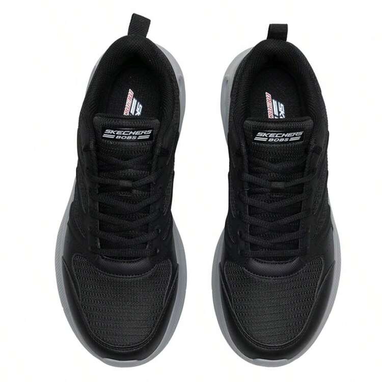 Skechers 男式轻便舒适休闲运动鞋，减震耐用跑步鞋 118077-BLK - 黑色 - 查看 4