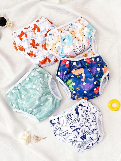 1 件装夏季防水婴儿游泳尿布裤 男女通用