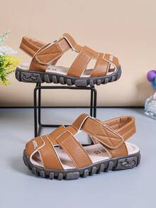 1 Pair Summer New Soft Bottom Non-Slip Fashion Baby Sandals For Toddler Boys & Girls