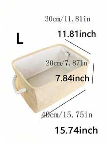 1pc Portable Foldable Fabric Storage Laundry Basket With Handles, Home Organizer Basket For Bathroom, Toilet, Laundry Room, Clothes, Sundries