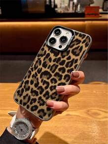 Cheetah,Leopard Print New Vibrant Color Leopard Print Artistic Protective Phone Case, Shockproof Cover Compatible With Apple IPhone 15, 16, 16 Pro Max, 14 Pro Max, 13, 11, 12, XR, XS And Galaxy A13 4G, A14, A04, A34