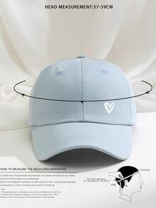 1 件心形印花棒球帽，透气可调节户外棒球帽，女士高尔夫太阳帽，男士时尚弧形帽檐太阳帽，男女通用 Y2K 太阳帽