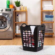 1.6 Bushel Flexible Square Plastic Laundry Hamper, 3 Pack, BlackLaundry Baskets Back To School Travel Essentials Room Decor,Home Decor,Bedroom Decor Storage Organization And Storage Puppy Keep Dress Shorts Phone Case Bikini Summer Dresses For Women Skirt Summer Dress Dresses Nails Jeans Tops White Dress Dresses For Women - Black - View 7