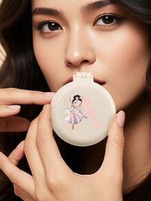 1 件母亲节和婚礼专属可爱 26 字母芭蕾舞女演员紫色迷你发刷礼物，小巧便携，迷你气垫梳，折叠气囊刷，一体式按摩刷镜，旅行和露营必备，春夏季、发刷、梳子、美发工具、理发沙龙美容旅行必需品的美发产品和配件、返校、旅行度假必需品、女士发饰、刷子、发刷、边缘刷、刷头发、发梳、梳头发、顺发刷、球刷、迷你发刷、发刷套装、木梳、梳子、光滑后刷、发刷、边缘刷、刷头发、发梳、发刷套装、梳头发、迷你发刷、顺发刷、美发产品、美发工具、美发用品、护发、卷发刷、理发师、理发配件、美发设备、小梳子、迷你发刷、旅行必需品必备、发型、美发 - 米色 - 查看 3