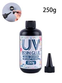 UV 树脂，250g/100g/30g 透明 UV 树脂，低气味紫外线环氧树脂，硬 UV 胶水太阳能固化阳光激活树脂，适用于 DIY 树脂模具、铸造、涂层 - UV Resin - 查看 9