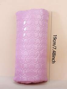 1pc Soft Manicure Pillow With Heart Shape Design, PU Leather Armrest Hand Pillow Set, Removable & Washable - Multicolor - View 2