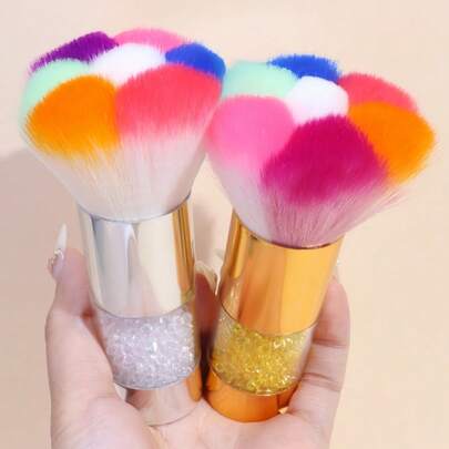 1 cọ trang điểm lớn, mềm mại, nhiều màu sắc, cọ má hồng, cọ trang điểm đa năng dùng cho mặt và móng tay, cọ đa dụng, quà tặng tuyệt vời, cọ nền, cọ che khuyết điểm, cọ má hồng, cọ tạo khối, cọ má hồng, cọ bronzer, cọ phấn phủ, cọ nền, cọ má hồng, quà tặng kèm.
