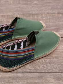 Mocassini da uomo: scarpe in tela con suola in corda di lino, scarpe casual da vacanza, scarpe da donna in tessuto traspirante intrecciato, scarpe da pescatore in paglia antiscivolo, scarpe da coppia con suola in lino ricamato. Scarpe da pescatore in tela bianca da uomo, ballerine nere, ballerine bianche, scarpe verde militare, ballerine blu (per acquirenti con piedi larghi, si prega di scegliere una taglia in più. La suola in corda di lino è relativamente rigida e le scarpe fatte a mano hanno una lavorazione più irregolare.)