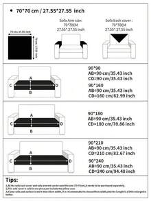 1pc Chenille Sofa Cover, Machine Washable Anti-Scratch Home Protector, Pet Friendly & Easy Care, Fits 1/2/3/4 Seater Sofa, All Season - Beige - View 3