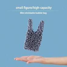 قطعة واحدة من الحقيبة السحرية المتعددة الاستخدامات، حقيبة قابلة للطي والتوسع بسعة كبيرة ومطاطية متعددة الاغراض للتسوق - متعدد الألوان - مشاهدة 6