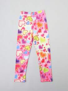 4pcs/Pack Girls Unicorn Print Leggings, Rainbow Pony Pattern Ankle Pants, Comfortable 7/8 Trousers, Suitable For Daily Wear, Spring/Summer