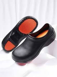 Anti-Slip Kitchen Shoes Men Chef Shoes Oil Resistant Restaurant Back Kitchen Work Shoes, Unisex Durable