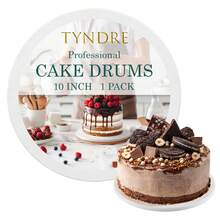 1/3 PCS 10/12/14inch White Gold Black Cake Boards Cake Drum 10 Inch Round, 1/2" Thick Cake Decorating Supplies Sturdy Corrugated Cardboard For Multi-Layer Cakes - Multicolor - View 4