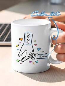 1 母亲节定制名字马克杯、心形装饰臂杯、个性化名字咖啡杯、个性化花朵杯、个性化文字周年纪念杯、乔迁礼物、情人节礼物、周年纪念、适合他 - 多色 - 查看 7