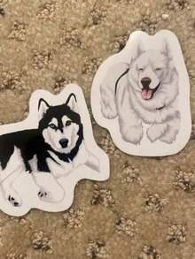 1/6张定制宠物贴纸,定制狗狗贴纸,定制猫咪贴纸,水瓶贴纸,送给狗妈妈的礼物,婚礼礼物,圣诞礼物,定制照片宠物贴纸,定制名字贴纸,个性化宠物照片狗狗猫咪名字贴纸,模切可定制防水乙烯基贴纸,适用于笔记本电脑、水瓶、手机壳等商品装饰贴纸,送给她、他、成人的礼物创意,装饰性,雕刻时尚,潮流,多彩,复古,可爱,简约,萌趣定制,独特,个性化宠物度假氛围,秋季装饰 - 彩色 - 查看 7