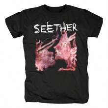 Heavy Metal Seether T Shirt Women Men Rock Band Casual Short Sleeve Fashion Streetwear Plus Size T Shirt Unisex - Black - View 1