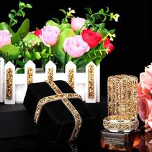 Multi - Purpose Resin Rhinestone Trim - Self - Adhesive Heat Transfer For Clothing, Shoes, DIY Jewelry - Red - View 6