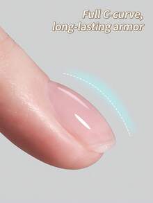 1 pieza 10ml Imprimación en gel de construcción que no requiere limpieza, gel base transparente de gel que se remoja en LED con acabado brillante y larga duración, base y capa superior para esmalte de uñas en gel, arte de uñas DIY para el hogar - transparente - Ver 3