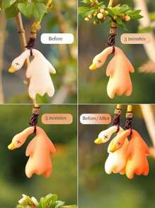 UV Induction Color-Changing Roast Duck Pendant | Photosensitive Advanced Technology Car Keychain |Universal For Cars And Bicycles | Automatic Color Change In Case Of Ultraviolet Rays | Indoor And Outdoor Creative Pendant | Funny And Cute Roast Duck Decorative Pendant Car Accessories Bag Charm School Cartoon Goth Y2k Christmas Gift