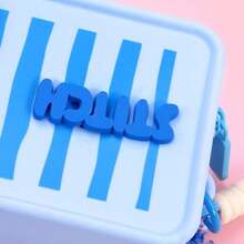 Miniso Disney Lilo/Stitch Series Silicone Cosmetic Bag, Cute Cartoon Design, Home/Outdoor Use, Lovely Birthday Gift, PVC Material(1PC) - Blue - View 4