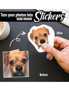 1/6张定制宠物贴纸,定制狗狗贴纸,定制猫咪贴纸,水瓶贴纸,送给狗妈妈的礼物,婚礼礼物,圣诞礼物,定制照片宠物贴纸,定制名字贴纸,个性化宠物照片狗狗猫咪名字贴纸,模切可定制防水乙烯基贴纸,适用于笔记本电脑、水瓶、手机壳等商品装饰贴纸,送给她、他、成人的礼物创意,装饰性,雕刻时尚,潮流,多彩,复古,可爱,简约,萌趣定制,独特,个性化宠物度假氛围,秋季装饰 - 彩色 - 查看 10