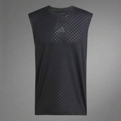Adidas Camiseta sin mangas atlética y de rendimiento para hombres, transpirable, de secado rápido, para entrenamiento de fuerza y acondicionamiento físico JM3190